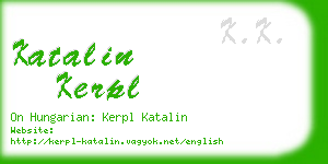 katalin kerpl business card